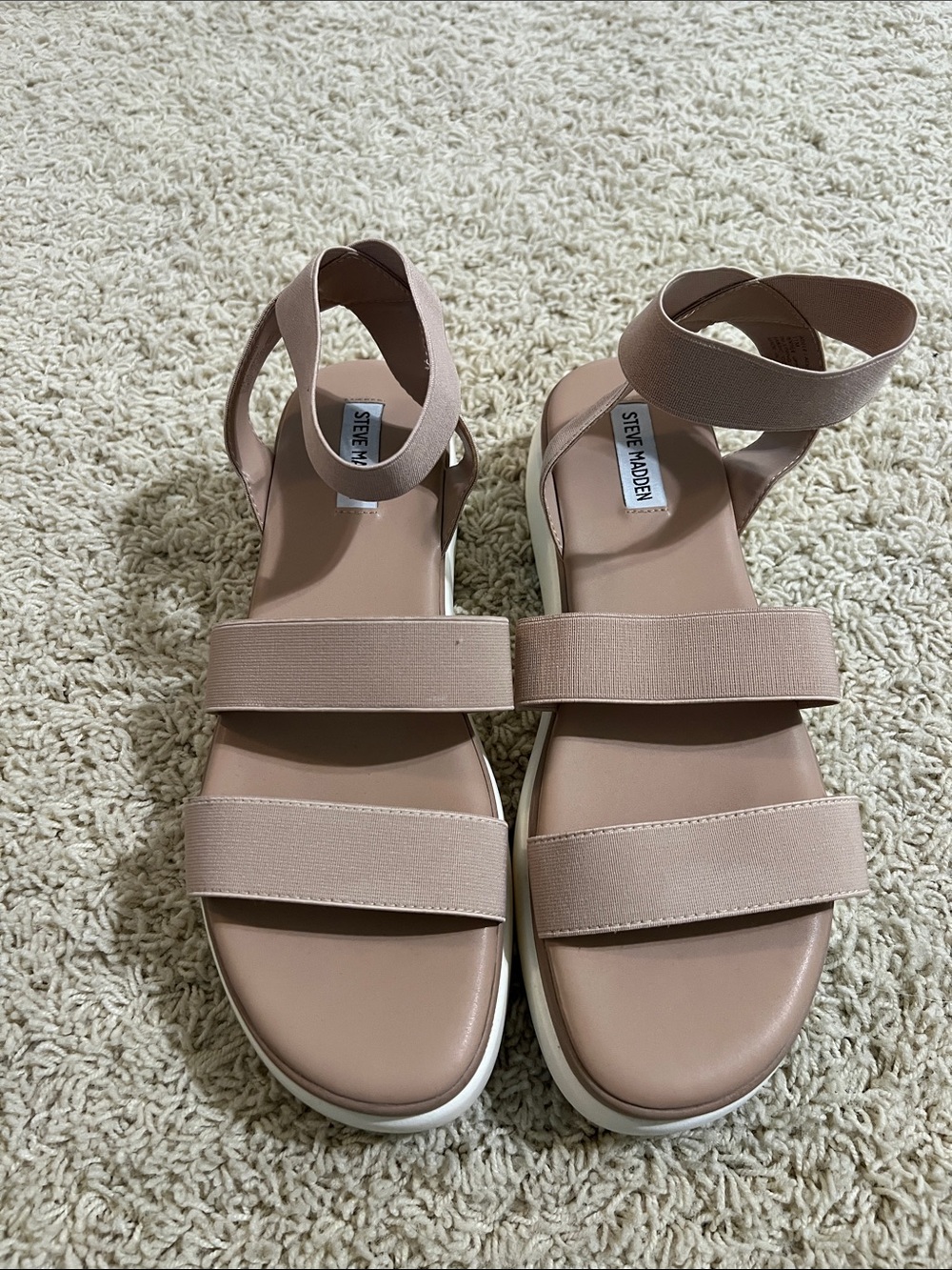 Steve Madden Women's Blush Elastic Strap Platform Sandals